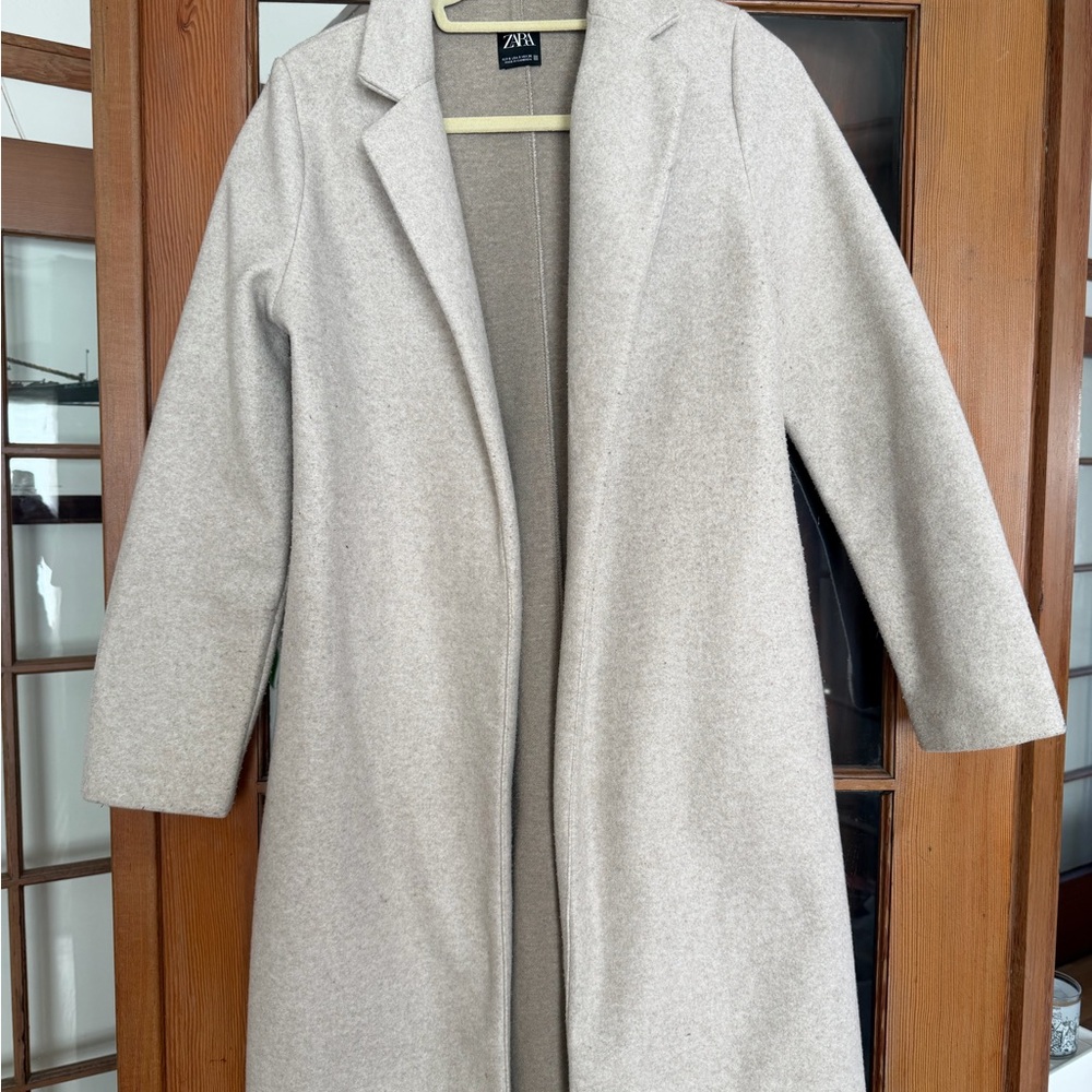 Zara Light Beige Overcoat
